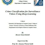 رسالة ماجستير رسول جمال / بعنوان: Crime Classification for Surveillance Videos Using Deep Learning