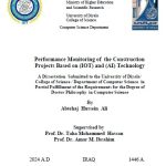 أطروحة دكتوراه / ابتهاج حسين : بعنوان Performance Monitoring of the Construction Projects Based on (IOT) and (AI) Technology